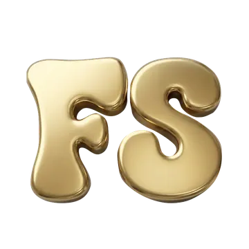 Gouden FS-teken uit de shop