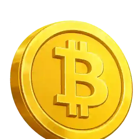 Gouden bitcoinmunt